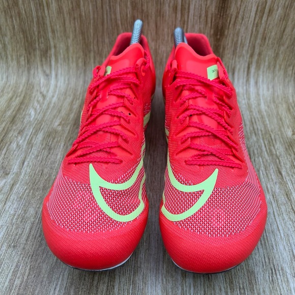 Nike Zoom Ja Fly 4 Track Spikes Men's 9.5 Bright Crimson Volt DR2741-601 NEW - Picture 2 of 10